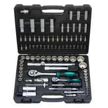 Jogo de Soquetes Encaixe 1/4 e 1/2 Stels 94 peç