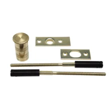 Jogo Segurança Piso e Teto Cromado 652 Keso