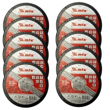 Kit 10 Discos de Corte para Metal 115x1mm 7432655 MTX