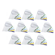 Kit 10 Máscaras Protetor Facial Family Personagem Visor Transparente Face Shield
