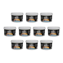 Kit 10 Massas de Polir Carro Nº2 400g Orbi Branco