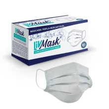 Kit 150 Máscaras Tripla Descartável 500V7 Livmask