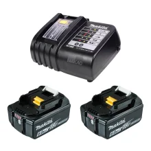 Kit 2 Baterias 18V 6.0Ah e Carregador de Bateria de 14V a 18V DC18SD Makita