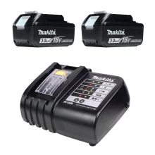 Kit 2 Baterias Íons de Lítio 18V 3.0Ah BL1830 e Carregador DC18SD Makita