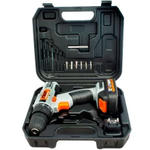 Kit 2 Furadeiras Parafusadeiras à Bateria 12V com Maleta e 13 Itens FP12X NKF