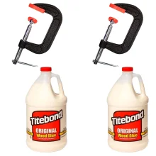 Kit 2 Grampos Sargento Tipo C Nº6 206069 MTX e 2 Colas para Madeira 41kg