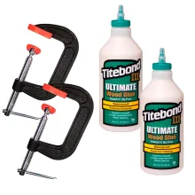 Kit 2 Grampos Sargento Tipo C Nº6 206069 MTX e 2 Colas Ultimate 946ml