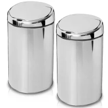 Kit 2 Lixeiras Automáticas com Sensor em Aço Inoxidável 3 Litros NKF