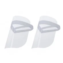 Kit 2 Máscaras Protetor Facial com Visor Transparente Face Shield