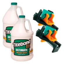 Kit 2 Sargentos Clip Angular 305100 Wolfcraft e 2 Colas Ultimate 41kg