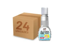 Kit 24 Unid Ácool Gel 70º Antisséptico e Higienizador de Mãos 100G Orbi