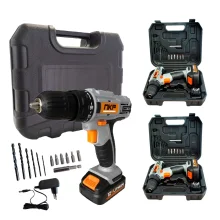 Kit 3 Furadeira Parafusadeira à Bateria 12V com Maletas e Acessórios FP12X NKF