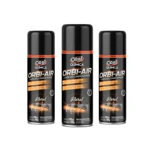 Kit 3 Limpa Ar Condicionado 200ml 140g Orbi
