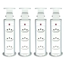 Kit 4 Torres de Tomada Multiplug 3 Tomadas