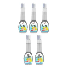 Kit 5 Álcool Gel 70° Antisséptico e Higienizador de Mãos 200G Orbi