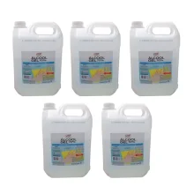 Kit 5 Álcool Gel 70° Antisséptico e Higienizador de Mãos 5 Litros Orbi