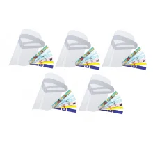 Kit 5 Máscaras Protetor Facial Family Personagens Visor Transparente Face Shield