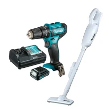 Kit Aspirador de Pó 12V CL106FDZW e Parafusadeira Furadeira HP333DWYX3 Makita