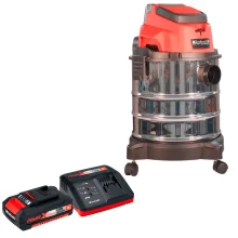 Kit Aspirador de Pó e Líquido à Bateria Einhell e Carregador e Bateria 18V