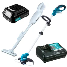 Kit Aspirador Pó CL106FDZW e Aparador UR100DZX Makita e Bateria e Carregador