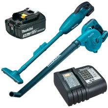 Kit Aspirador Pó DCL180Z Makita e Soprador DUB183Z e Bateria e Carregador