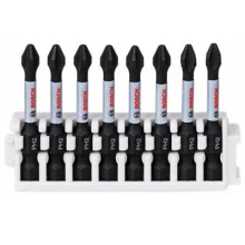 Kit Bit Impact Control Phillips 50mm PH2 8 Peç Bosch