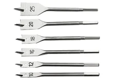 Kit Brocas Chata para Madeira 6 Peças 7040555 Sparta