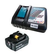 kit Carregador de Bateria 14.4 a 18V DC18RC e Bateria 18V BL1850B Makita