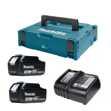 Kit Carregador de Bateria de 14V a 18V DC18SD Makita e 2 Baterias e Mak-Pac 1 Bivolt