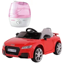 Kit Carro Elétrico Audi TT RS e Umidificador de Ar Ultrassônico Fashion Air 2 Vermelho
