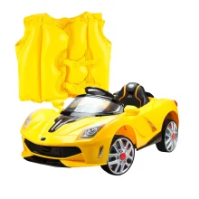 Kit Carro Elétrico Esporte com Controle Remoto BelFix e Colete Boia Inflável