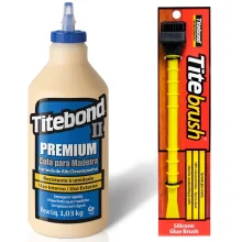 Kit Cola para Madeira II Premium 946 ml e Pincel de Silicone Titebrush Titebond