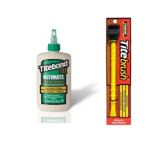 Kit Cola para Madeira III Ultimate 237 ml e Pincel de Silicone Titebrush