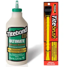 Kit Cola para Madeira III Ultimate 946 ml e Pincel de Silicone Titebond