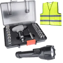 Kit Combo Parafusar e Lanterna e Colete 30 Peças A7224-XJ Black&Decker
