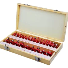 Kit de 24 Fresas para Madeira Haste de 1/4 Pol CQT0024