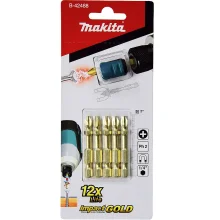 Kit de Bits de Torção Phillips PH2 com Adaptador Magnético B-42488 Makita