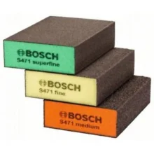 Kit de Esponjas Abrasivas Lixas FlatsEdges com 3 Peç Bosch