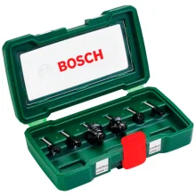 Kit de Fresas Encaixe 6mm 6 Unidades Bosch