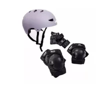 Kit de Proteção e Capacete Mormaii para Skate e Patins Belfix