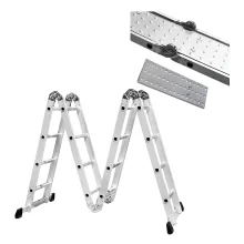 Kit Escada Multifuncional de Alumínio 4x3 e Plataforma para Escada 4x3 Infinity