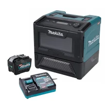 Kit Forno Microondas 8 L MW001G Makita e 1 Bateria 8.0Ah 40V e Carregador DC40RA