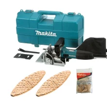 Kit Fresadora de Junção 4Pol 710W PJ7000 Makita e 200 Biscoitos