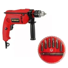 Kit Furadeira de Impacto 13mm FI500P Schulz e 7 Bits e Adaptador Magnético