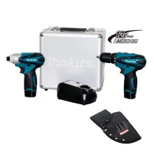 Kit Furadeira e Parafusadeira de Impacto 12V LCT204 Makita e Coldre Porta