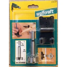 Kit Gabarito de Dobradiç e Broca Forstner 35mm 872800  Wolfcraft