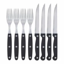 Kit Garfo e Faca 3916 Mor 8 Peç