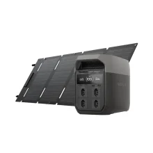 Kit Gerador de Energia 1800 W Delta 3 e Painel Solar 45W Portátil Ecoflow