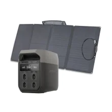 Kit Gerador de Energia 1800 W Delta 3 e Painel Solar Portátil 160W EcoFlow