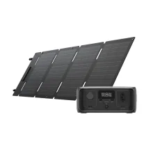 Kit Gerador de Energia 600Wh River 3 e Painel Solar Portátil 45W EcoFlow